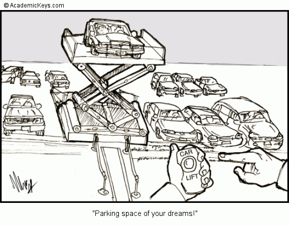 Cartoon #21, Parking space of your dreams!